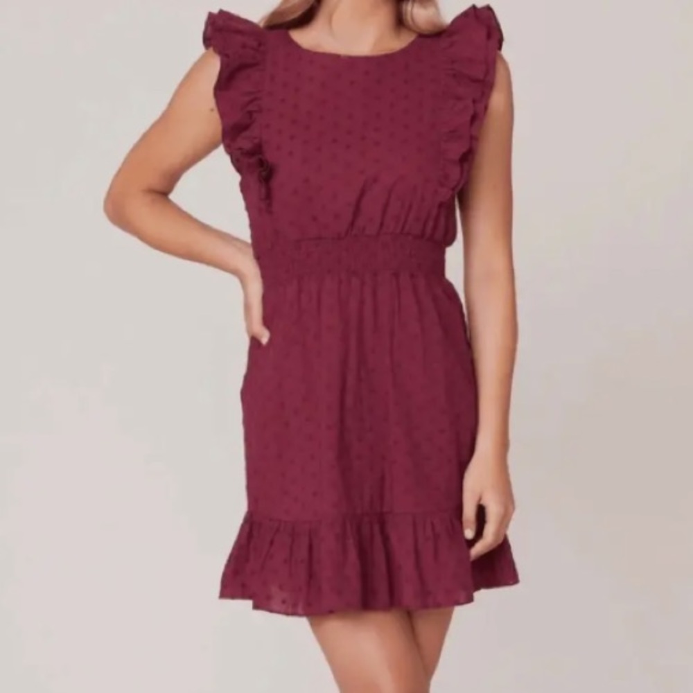 Burgundy dress